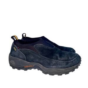 Merrell Quantum Moc Waterproof Polartec Slip-On Shoes Women’s 8.5 Black Suede